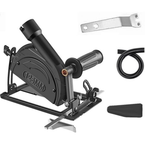 Kit de 5 soportes para amoladora angular, ángulo ajustable de 0 a 45°, profundidad de corte de 0 a 40 mm, accesorios para herramientas de soporte de amoladora, para amoladora angular de 100 mm a 125 m (1/5)