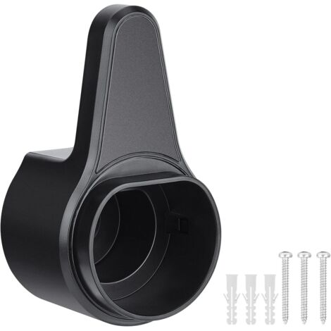 Soporte para cargador EV tipo 2, organizador de cables de carga para montaje en pared para vehículos eléctricos, soporte de montaje en pared para la mayoría de los estándares europeos, color negro (1/5)