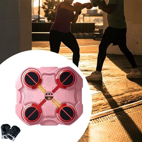 Máquina de boxeo con música, objetivo de pared rítmica, entrenador de boxeo, objetivo de pared de boxeo con música electrónica para Taekwondo, entrenamiento (1/5)