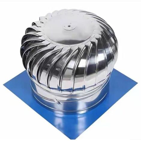 Sombrerete de chimenea giratorio de acero inoxidable, eficaz cortavientos y ventilación mejorada (Ø 200 mm)