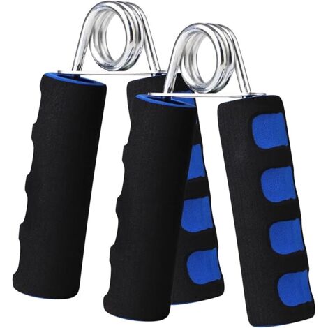 Empuñaduras de entrenamiento de fuerza, entrenador de mano de espuma suave, entrenador de agarre de mano de fortalecimiento, paquete de 2 (1/5)