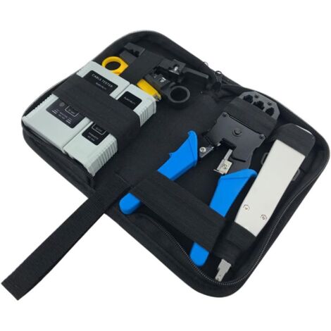 Kit De Herramientas De Red Herramienta Para Comprobador De Cables Mantenimiento De Computadoras Hecho De Metal Duro Plástico Abc Juego De Herramientas Portátiles