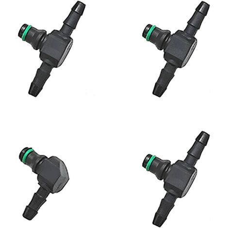 Conector de retorno de inyector diésel (4 piezas), conector de retorno de inyector diésel para la serie Common Rail, conector de tubo de retorno de inyector diésel, conector de retorno de inyector dié