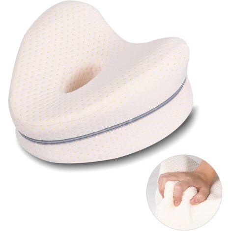 Almohada Ortopédica para Pierna y Rodilla, Espuma con Memoria, Alivia el Dolor de Espalda, Cadera y Articulaciones, Soporte para el Tobillo y la Rodilla – Almohadilla para Dormir de Lado (1/5)