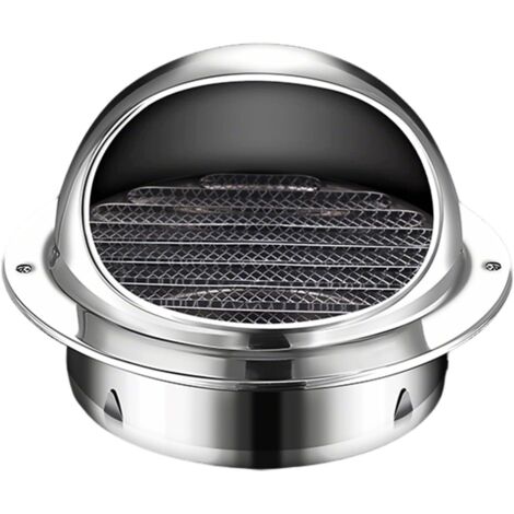 Cubierta de chimenea redonda de acero inoxidable, protección contra la lluvia, para estufa de leña, con protector contra pájaros, para sistema de escape, 70-200 mm (150 mm)