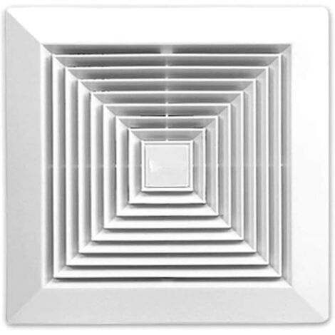 Ventilador de extracción para baño de pared o techo, 300x300mm, agujero 250x250mm, profundidad 150mm, 30W 230V 50Hz, 220m³/h 35dB