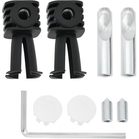 juego de tornillos de fijación a pared para inodoro compatibles con Geberit Compatible con Grohe 38,8 x 75,5 mm