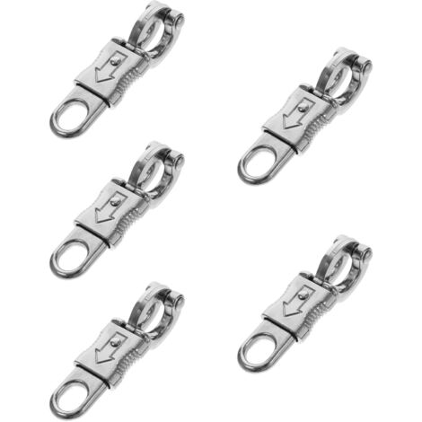 Mosquetón antitipánico, 5 unidades, antipánico de aleación de zinc para ecuestre, mosquetón de aleación de zinc para ecuestre, mosquetón rápido de aleación de zinc para escalada ecuestre (1/5)