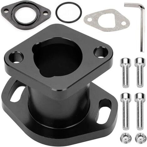 Colector de admisión de tubo de admisión de carreras de alto rendimiento compatible con motores clon Predator 212cc ct200u GX160 GX200 6.5HP OHV 196cc Mini Bike Go Kart Negro (1/5)