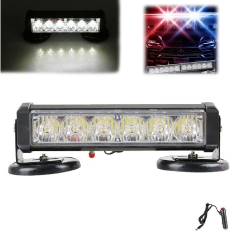 Luz de flash magnética fuerte for coche, 6 LED de alta intensidad, luz estroboscópica impermeable Ip66 con control remoto, luces estroboscópicas de emergencia, luces de policía de advertencia, cambio (1/5)