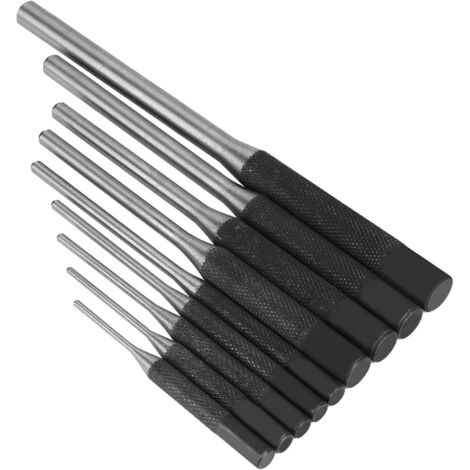 Juego de 9 punzones de acero duraderos, kit de herramientas mecánicas profesionales para automóviles, reparación de relojes, joyería y manualidades. (1/5)