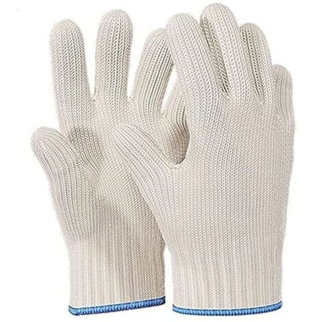 Guantes de cocina resistentes al calor para uso en interiores y exteriores: guantes de protección contra el calor para cocinar, hornear, sujetar ollas, manipular parrillas ahumadoras, etc., guantes pa