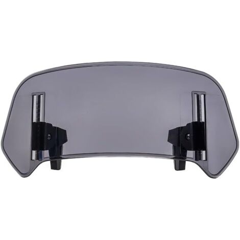 Extensión de parabrisas para motocicleta, deflector de viento transparente ajustable con clip para la mayoría de motocicletas y scooters, gris. (1/5)