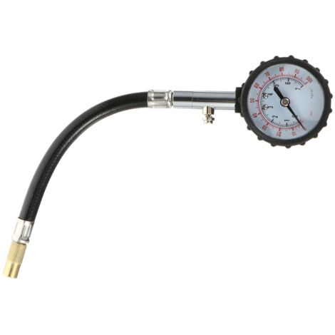Medidor de Presión de Neumáticos Manómetro Digital y Manguera Flexible Alta Precisión para Automóviles Motocicletas y Bicicletas (1/5)