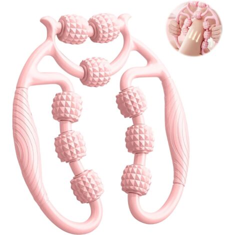Rodillo de masaje muscular para piernas, anticelulítico de 360°, masajeador de tejido profundo, alivia la fatiga, para pantorrillas, piernas, brazos y acupresión. (1/5)