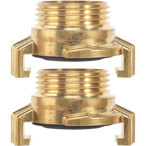 Acoplamientos Rápidos De Latón, 2 Piezas Conexión De Manguera De 1 Pulgada, Conector De Manguera De Jardín De Latón, Rosca Externa De Acoplamiento Rápido De Latón para Conector De Manguera De J