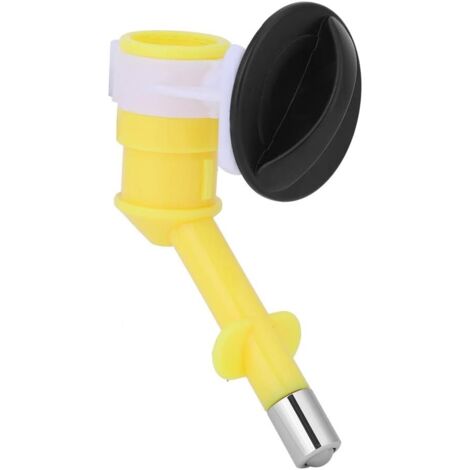 Kit de bebederos con cabezal para dispensador de agua para gatos, perros y mascotas (color amarillo)