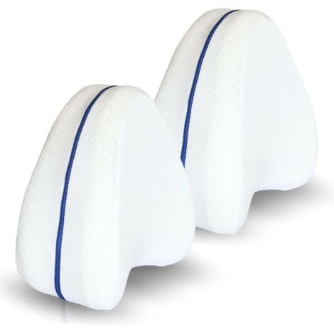 Almohada piernas Dormir 2 Unidades, cojín ergonómico para Dormir de Lado, Alivia la presión en Rodillas, Cadera y Tobillos, Mejora la Postura y circulación, con Funda Transpirable (1/5)
