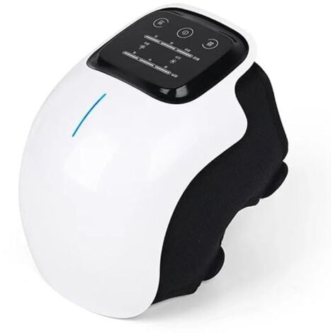 Masajeador eléctrico para rodillas, codos y piernas con calor infrarrojo: alivio eficaz del dolor y confort, blanco (1/5)