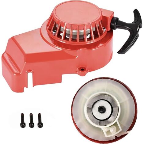 Accesorio de arranque de pedal rojo Arrancador de aluminio de repuesto para minimotos, quads, karts, etc. de 2 tiempos, 47 cc y 49 cc (1/5)