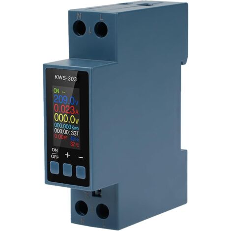 8 en 1 Medidor de Consumo Electrico,40A AC85-290V Contador Electrico Tuya Smart Meter Medidor Electricidad Digital con Protección contra Sobretemperatura y Sobrecorriente.