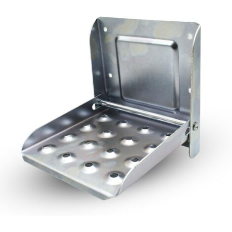 Barcelona Escalón plegable para camión Pack 1 Escalón para remolque 192 x 172 x 189 mm Acero galvanizado Accesorio para camión Para escalón de remolque, accesorios para autocaravanas, escalera