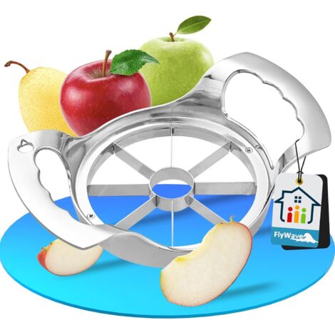 Cortador de manzanas de acero inoxidable, rebanador de manzanas, cortador de cuartos de manzana, cortador de frutas, descorazonador de manzanas, pelador de manzanas, rebanador de manzanas para manzana (1/5)