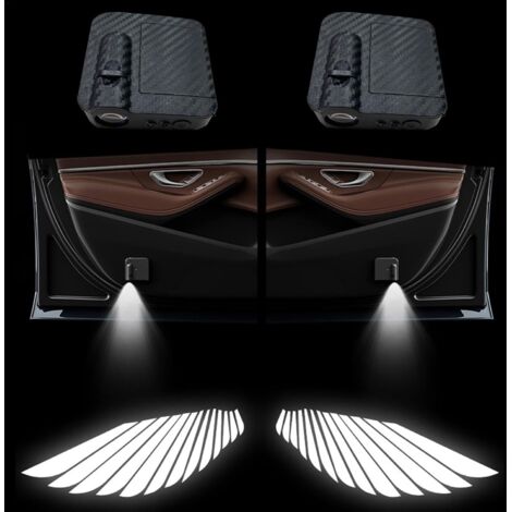Proyector de luz LED Angel Wings para puerta de coche con logotipo de bienvenida Luz de cortesía LED inalámbrica Angel Wings para puerta de coche - Proyector (1/5)