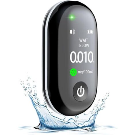 Alcoholimetro, Alcoholimetro Alcoholimetro Profesional Alcoholimetro con Pantalla LCD Digital Alcoholimetro Portatil para Uso Profesional Privado en Casa (1/5)