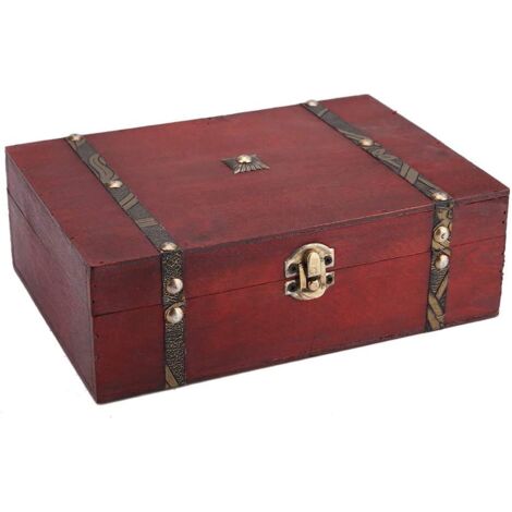Caja de madera, pequeña caja de madera vintage, caja de puros, caja de madera, pequeña caja de puros decorativa, joyería para hombre, joyería, caja de joyería de madera vintage, órgano