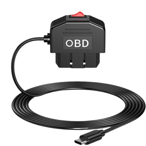 Cable de alimentación USB para cámara de salpicadero - Kit de cargador de cámara de coche de modo dual con cable USB rígido para cámara de salpicadero Accesorios prácticos para coche, Cargador para c (1/5)