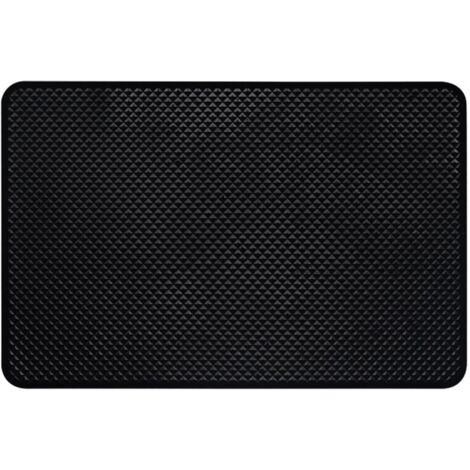 1 alfombrilla antideslizante para salpicadero de coche, autoadhesiva de gel de silicona, lavable y reutilizable, para teléfono móvil, llaves y monedas (18 x 13 cm) (1/5)