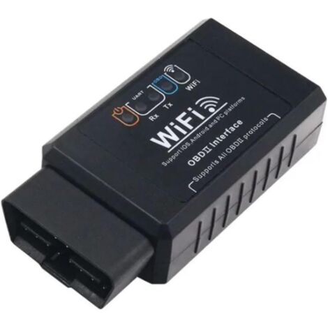 OBD2 WiFi ELM327 - Ordenador para diagnóstico de coche OBD, lector OBD2 para coche, escáner de diagnóstico de coche, OBD Diagnóstico Multi Marcas para coche, compatible con dispositivos inalámbricos