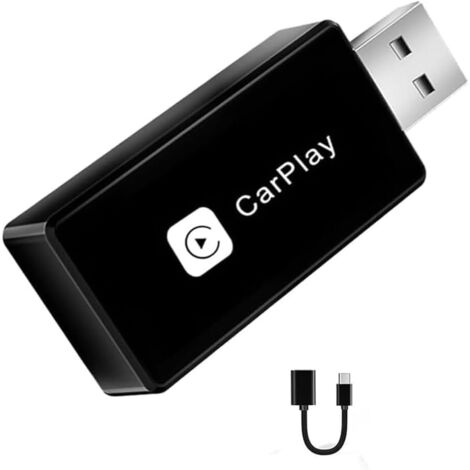 Adaptador CarPlay inalámbrico, fácil de conectar y usar. Convierte CarPlay con cable a inalámbrico. Convierte el dongle CarPlay con cable a inalámbrico. (1/5)