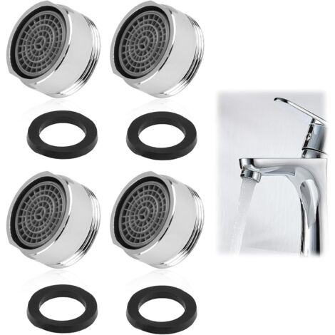 4 PCS Aireador De Grifo Filtro Grifo Cocina, M24 En Latón Cromado, Tecnología Avanzada Para Ahorro De Agua Y Energía, Ideal Para Cocinas Y Baños, Prevención De Incrustaciones Y Eficiencia Prolongada