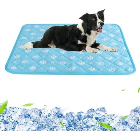 Esterilla refrescante para perros - Almohadilla autorefrescante - Esterilla refrescante impermeable y antideslizante para casa, viajes y coche (L) (1/5)