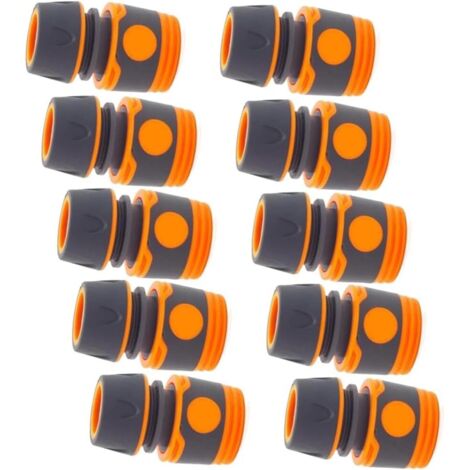 10 piezas Conector de Manguera, Conexión de Manguera de Jardín Conector de Manguera de 1/2" Accesorios de Acoplamiento de Manguera Conexión Rápida para Manguera de Jardín (1/5)