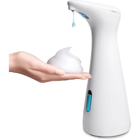 Dispensador automático de jabón, dispensador de jabón automático de pared, dispensador de gel de ducha, dispensador de jabón líquido con sensor infrarrojo, para hogar y hotel. (1/5)