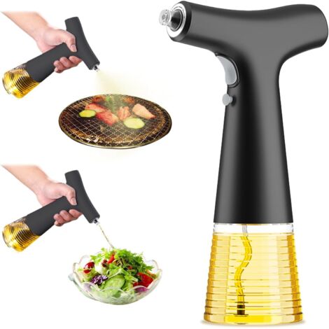 Pulverizador de Aceite Eléctrico,Pulverizador de Aceite de Oliva Recargable,Botella de Pulverización de Aceite Portátil,Jeringa de Aceite de Oliva,Ayudante de Cocina para Cocinar (1/5)