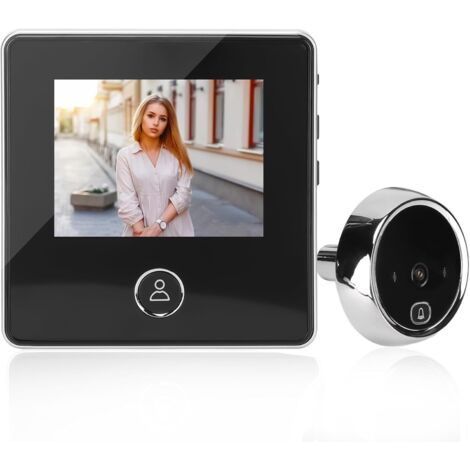 Mirilla Digital Puerta Mirilla Electrónica Digital de Puerta 2.8" Alta Definición con Cámara y Visión Nocturna Infrarroja Mirilla Con Camara para Seguridad en Hogar y Hotel