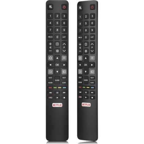 Control remoto universal RC802N para televisores inteligentes TCL Thomson LED 4K UHD HDR, con tecla de acceso rápido a Netflix (1/5)