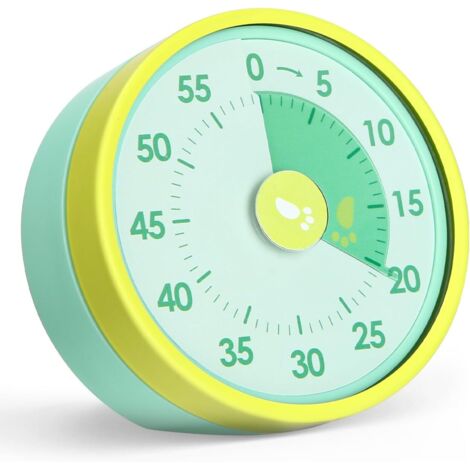 Temporizador visual para niños, temporizador visual de 60 minutos, temporizador de escritorio para niños, temporizador visual, temporizador para aula, temporizador para maestros, cocina, gimnasio. (1/5)