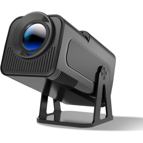 Proyector inteligente HY320 NTV 4K 1080P, miniproyector con WiFi 6 y Bluetooth 5.2/320 ANSI, 12000 lúmenes, WiFi 5G, corrección trapezoidal automática y asistente de voz para cine en casa al aire libr