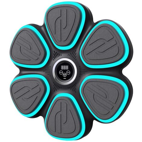 Máquina de entrenamiento de boxeo inteligente compatible con Bluetooth - Diana electrónica para montaje en pared - Carga tipo C - Colchoneta de entrenamiento de boxeo para mejorar la agilidad y el tie (1/5)