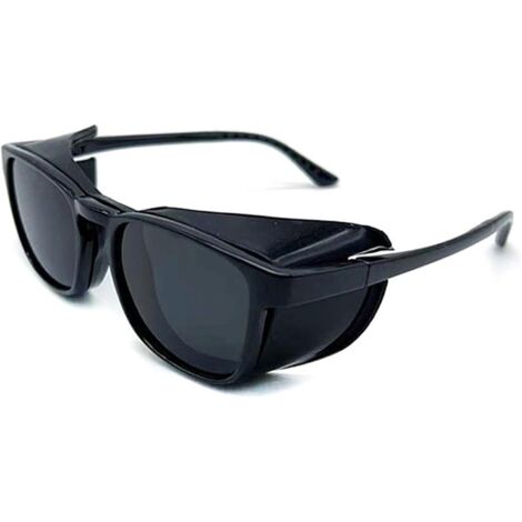 Gafas antialérgicas y antipolen para adultos, lentes de silicona de montura completa - lentes extraíbles, bloqueo de luz azul, antivaho y protección UV (Color: Polarizado)