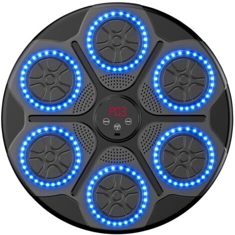 Máquina de Boxeo Musical – 9 Modos de Luz RGB BT con Contador, Velocidad Ajustable, Objetivo de Pared para Ejercicio en Casa/Alivio del Estrés – Adultos y Niños (1/5)