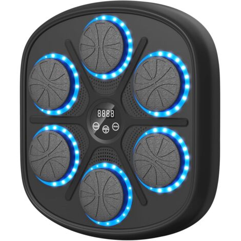Máquina de Boxeo Musical con LED Bluetooth – 9 Modos de Velocidad y Contador – Para Niños y Adultos, Hogar y Gimnasio (1/5)