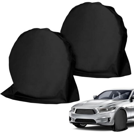 Juego de 2 fundas protectoras para ruedas de caravana, aptas para neumáticos de 27 a 29 pulgadas, color negro (1/5)