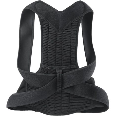 Cinturón de soporte lumbar ajustable para hombres y mujeres, corrector de postura transpirable para enderezar la espalda y corregir la columna.