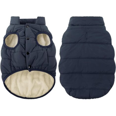 Abrigo de invierno impermeable y resistente al viento para perros, chaqueta polar cálida para cachorros, chaleco para perros pequeños y grandes, abrigo de invierno para chihuahuas, teckels y bulldogs